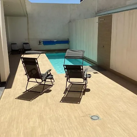 Housesleeps6-pool-beach-garden-solarium-petok Chalet